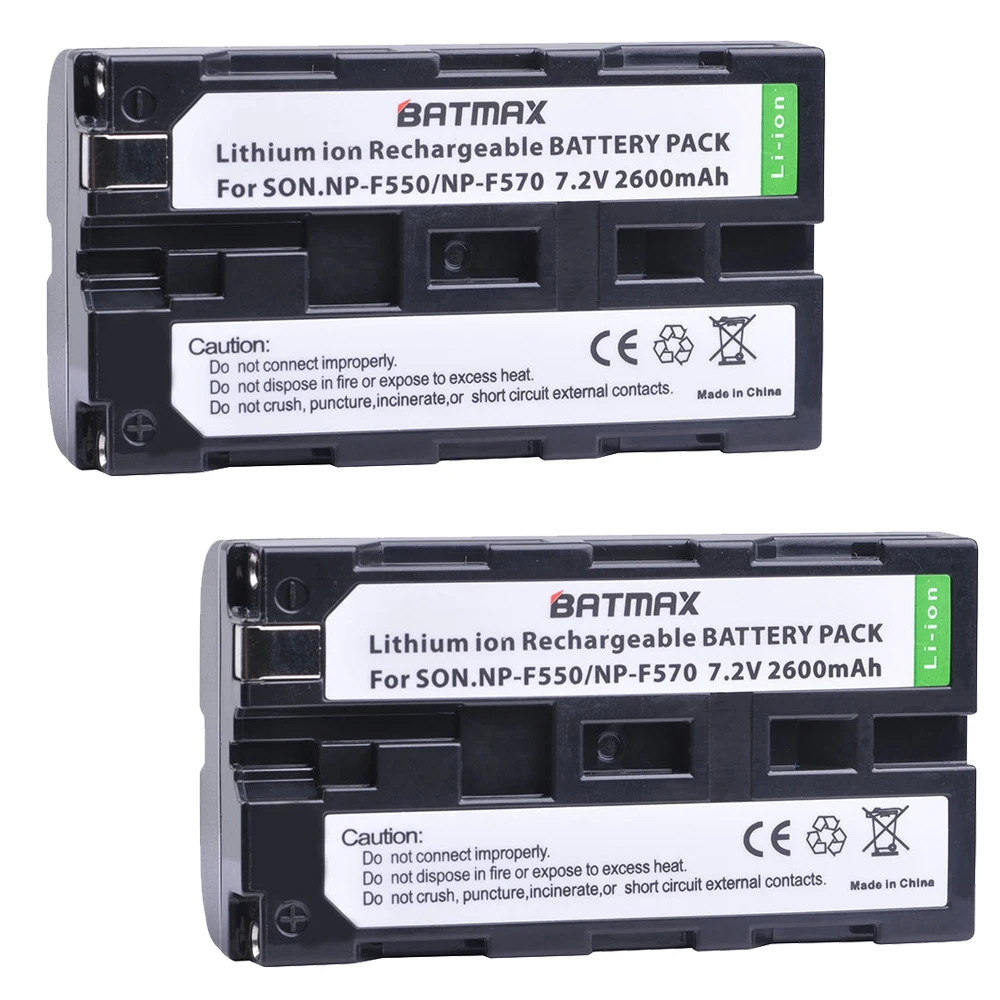 3x Batería 1800mAh Para SONY NP-F530 NP-F550 NP-F570 NP-F730