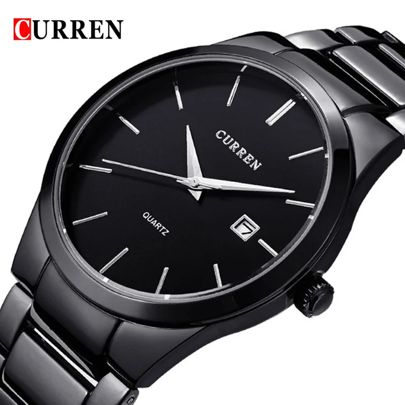

CURREN Fashion Men Watch Waterproof Quartz Wristwatch Mens Watches Top Brand Luxury Date Male Clock Stainless Steel Watch Men