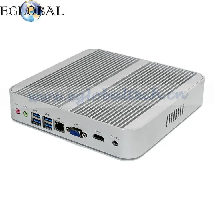 New 6Gen Intel Core i5 6200U Fanless Intel Skylake Mini PC Barebone Intel HD Graphics 520 4K HDMI VGA USB3.0 Desktop Computer