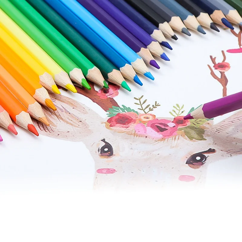 

36 Colors Safe Non-toxic Lead Water Soluble Colored Pencil Watercolor Pencil Set For Write Drawing Art Supplies Pink