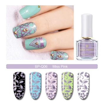 

BORN PRETTY Purple Series Stamping Polish Rose Red Nail Color Nail Art Plate Printing Polish 6ml Nail Varnish varnish