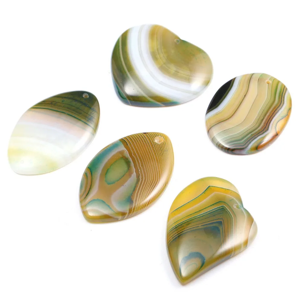 

New 1 Piece Agates Pendants Irregular Shape Natural Stone Pendants Charms for Jewelry Making Necklace