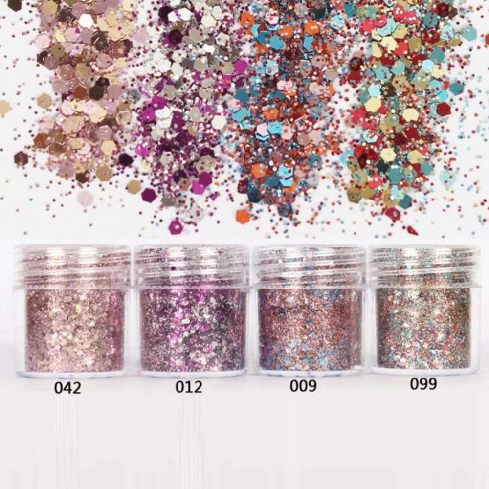 

Ultrafine Flashing Powder 1mm Small Sequins Ultra-thin Long Lasting Easy to Operate Wonderful Colors Beautiful Nail