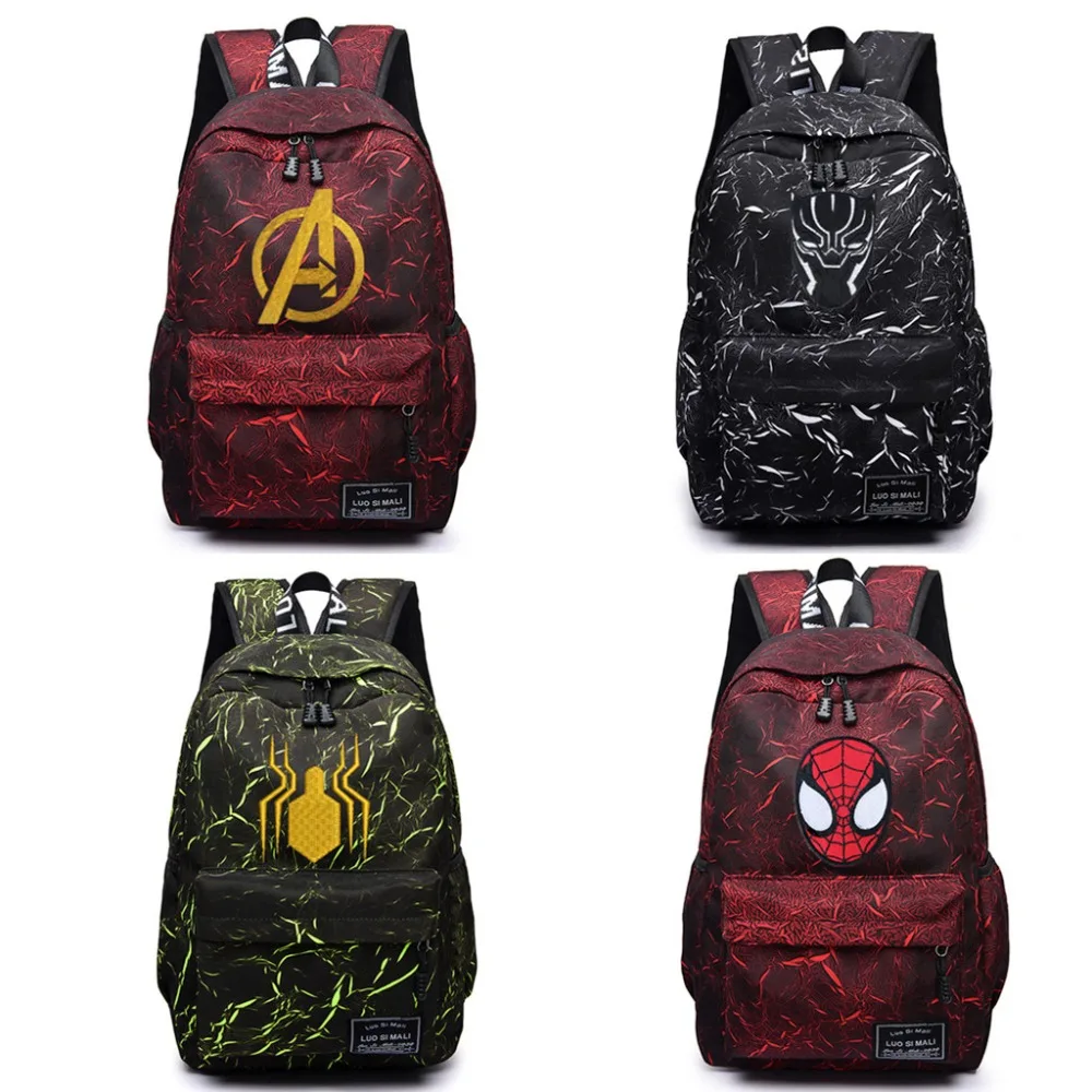 

Avengers Endgame Quantum Realm Advanced Tech Cosplay Costumes Superhero Spider-Man backpack Men women fashion travel backpack