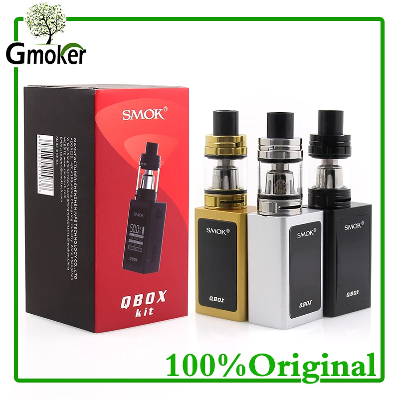 

Original SMOK QBOX Kit Standard Edition with 1600mah 50W Box Mod Battery TFV8 Baby Tank Vape Electronic cigarette vape kit