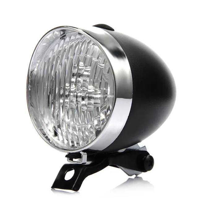 Retro Bicycle Bike 3 LED Front Light Headlight Vintage Flashlight Lamp New FZ