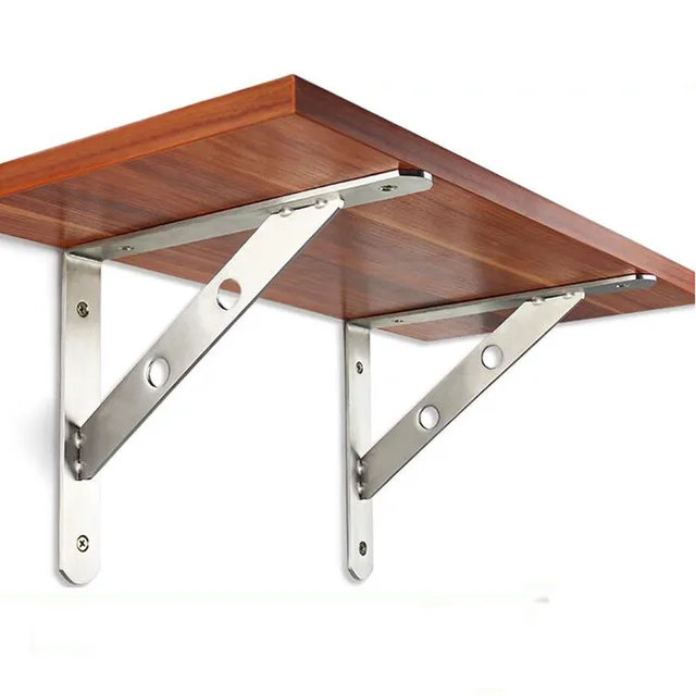 Stainless steel triangular support Wooden shelf bracket