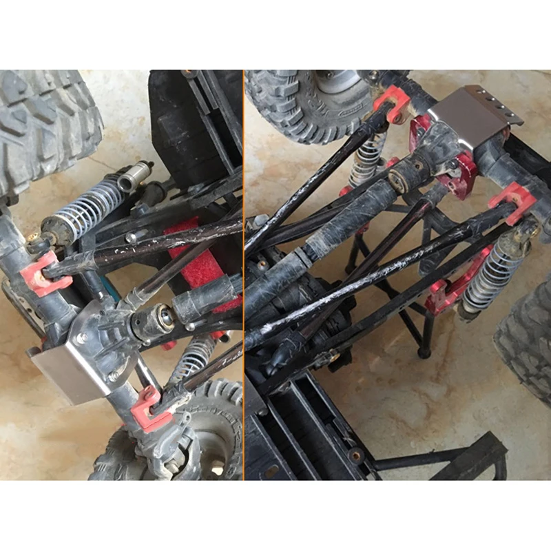 Шасси передняя ось пластина для Axial Scx10 II 90046 90047 90059 90060 RC автомобиль металлическая защита шасси ось пластина