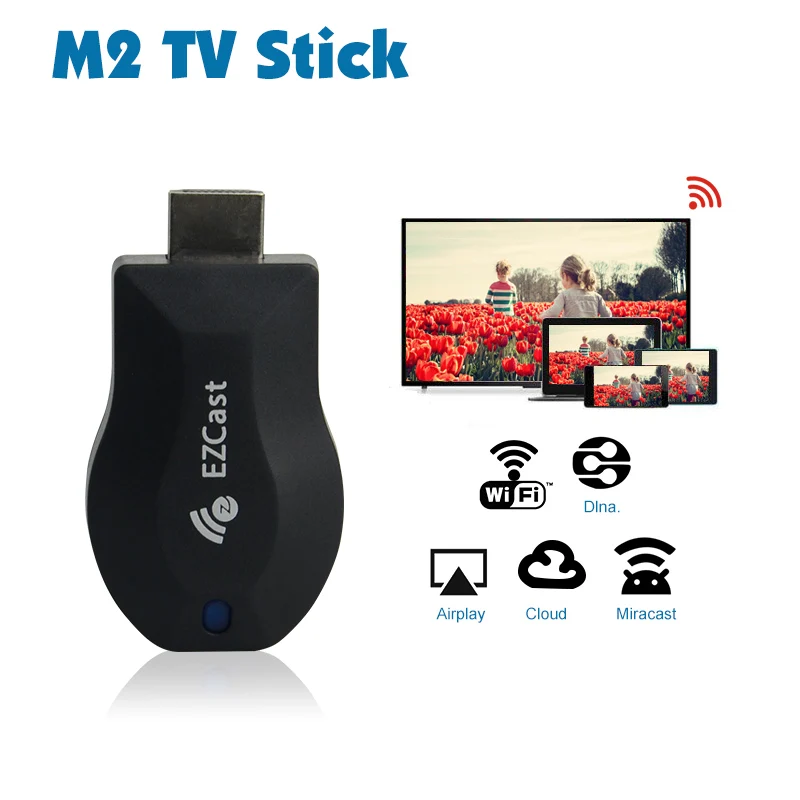 

Ezcast M2 wireless wifi Any cast dongle adapter miracast TV stick 1080P HDMI Display Receiver Dongle Support windows ios andriod