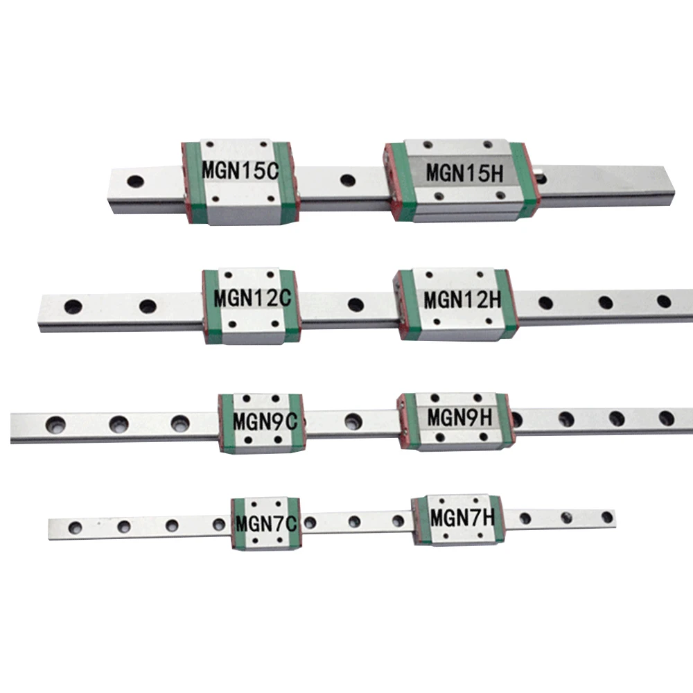 1 قطع خطي السكك الحديدية دليل البسيطة MGN7 MGN9 MGN12 MGN15 الخطي كتلة MR7 MR9 MR12 MR15 + 1 قطع MGN H أو MGN C النقل 3d طابعة جزء