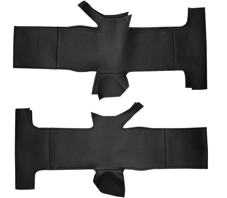 Black Genuine Leather Car Steering Wheel Cover for Renault Megane 2 2003-2008 Kangoo 2008-2012 Scenic 2 2003-2009