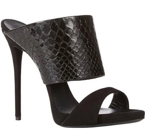 

Newest Fashion Women Shoes Hot Sale Sandels Special High Quality Luxury Cheap Price Print Leather Cut-out Peep Toe Gladiator