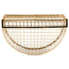 AUAU-Женская вечерняя сумка на плечо с полукруглой геометрической фигурой, горизонтальная сумка-клатч