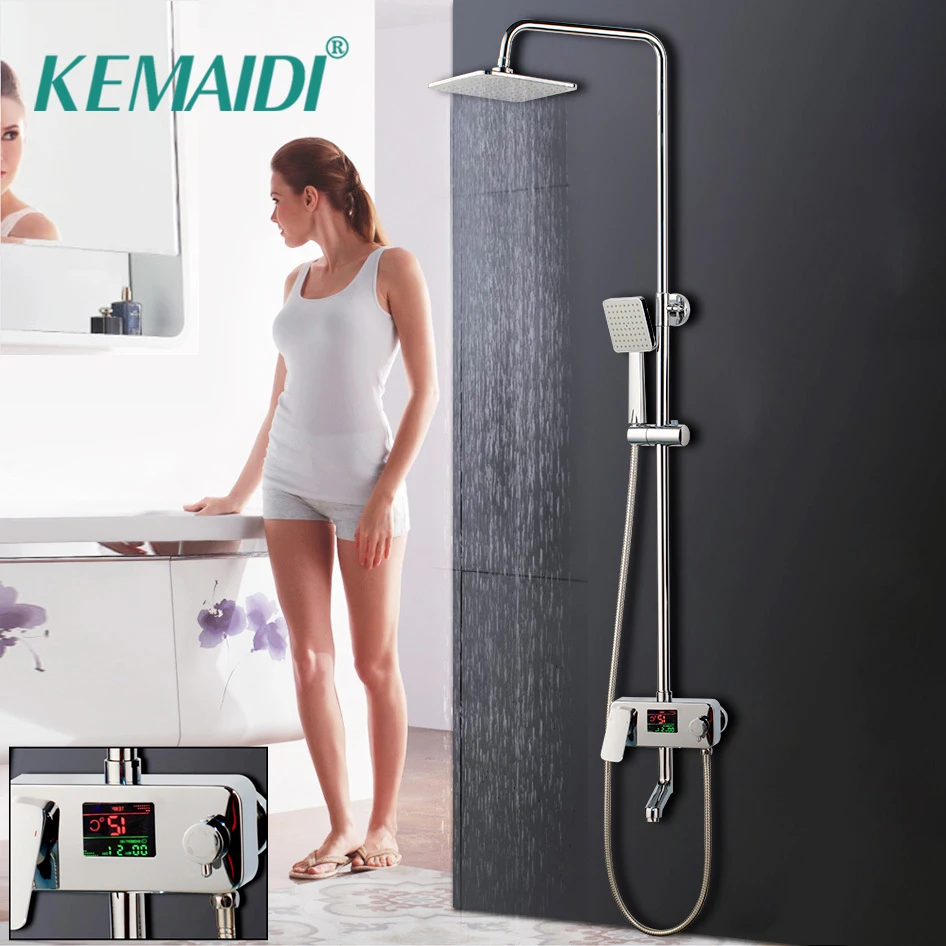 Kemaidi Intelligent Digital Shower Faucet Set Water Powered Shower