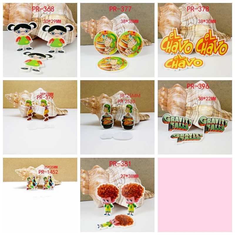 

Free shipping 30 pcs cartoon planar resin PR 2520