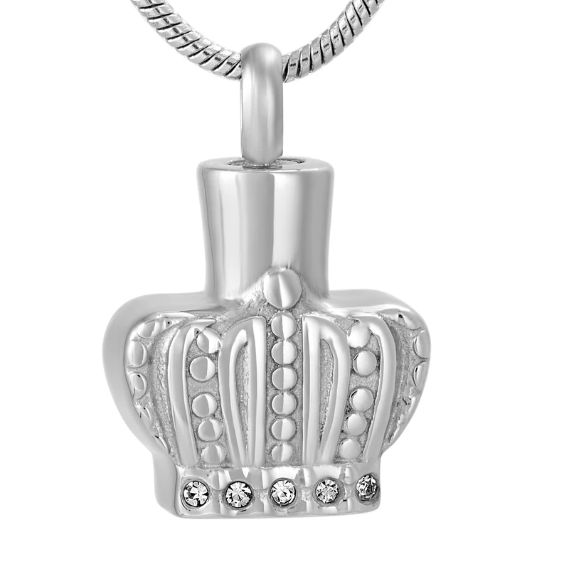 Elegant Crown Ashes Urn Necklace&Pendant Memorial Ashes Keepsake