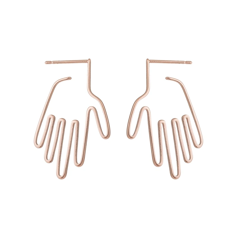 SMJEL 2017 New Hamsa Hand Stud Earrings Femme Palm Statement Earring For Women Vintage Chic Pendientes Handmade Jewelry brinco
