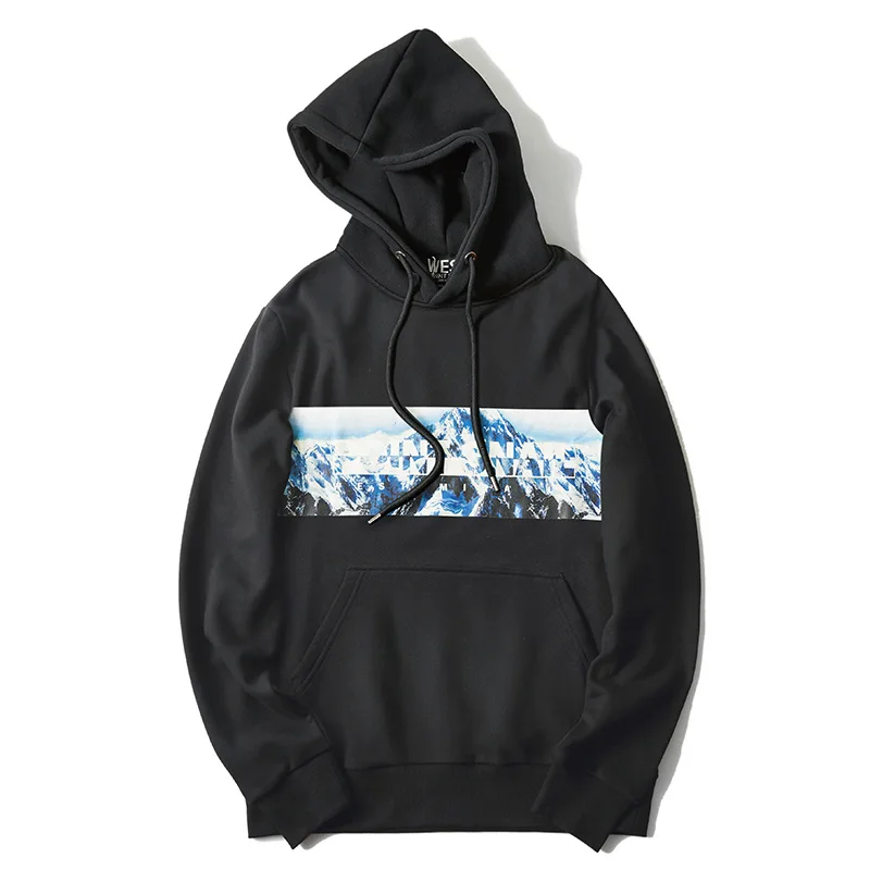 New 2019 High Men 3D Iceberg Ice gentleman Hoodies Hoody