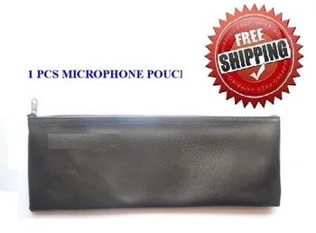 

11.6" Black Zipper Microphone Mic Pouch Bag fits Shure SSM58 Beta58A Wireless microfoon