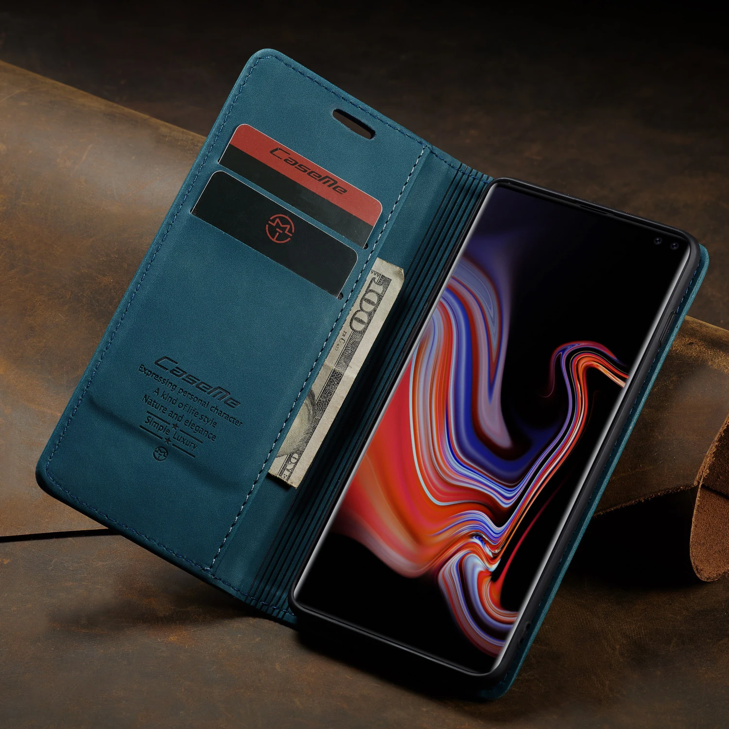 

Magnetic Flip Card Wallet Case Fundas For Samsung Galaxy S10 S9 S8 Plus S10e 5G Cover Coque Luxury Leather Case Stand TPU Shell
