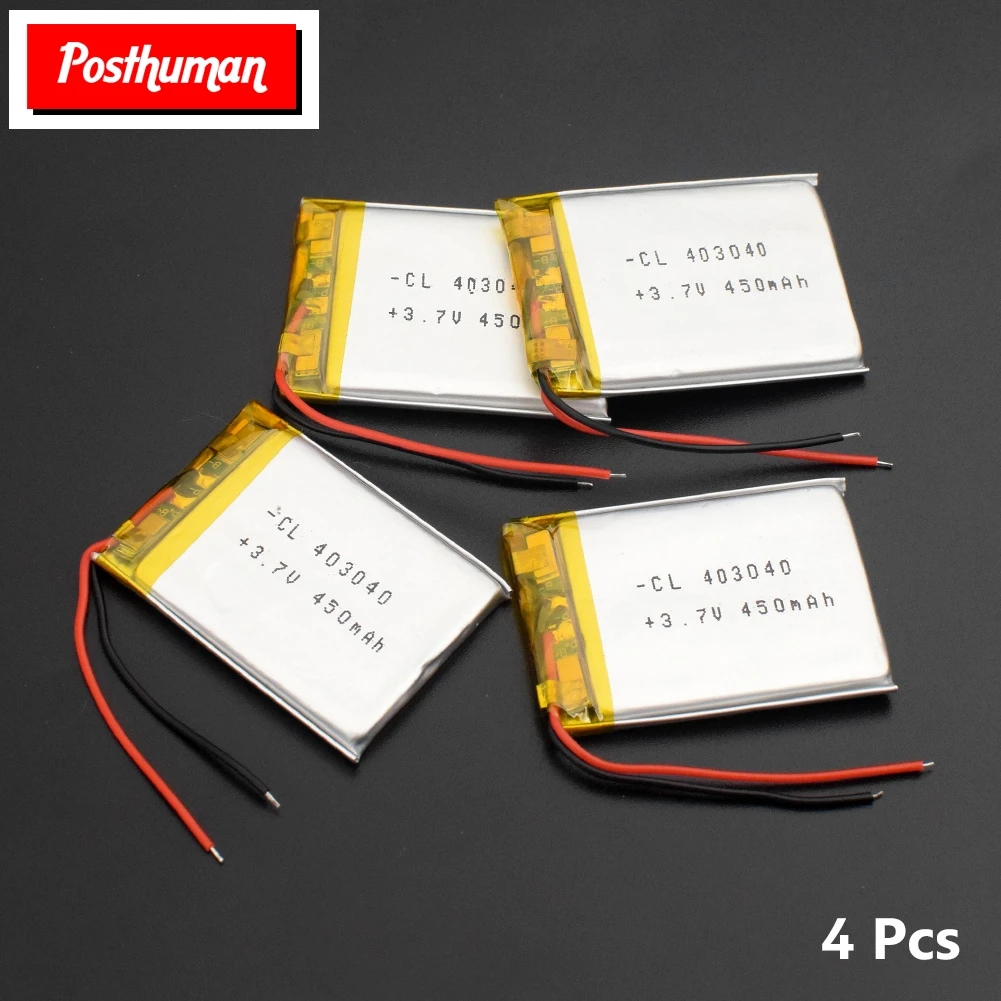 

403040 3.7v 450mAh li-ion Replacement Lipo Lithium Li-Po Polymer Rechargeable Battery For Tachograph Bluetooth speaker Camera