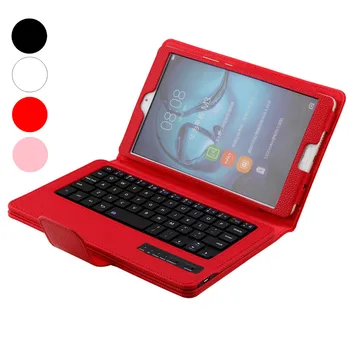 

For Huawei MediaPad M3 8.4 BTV-W09/DL09 Slim PU Leather Protective Shell Case Stand Cover+Detachable Wireless Bluetooth Keyboard