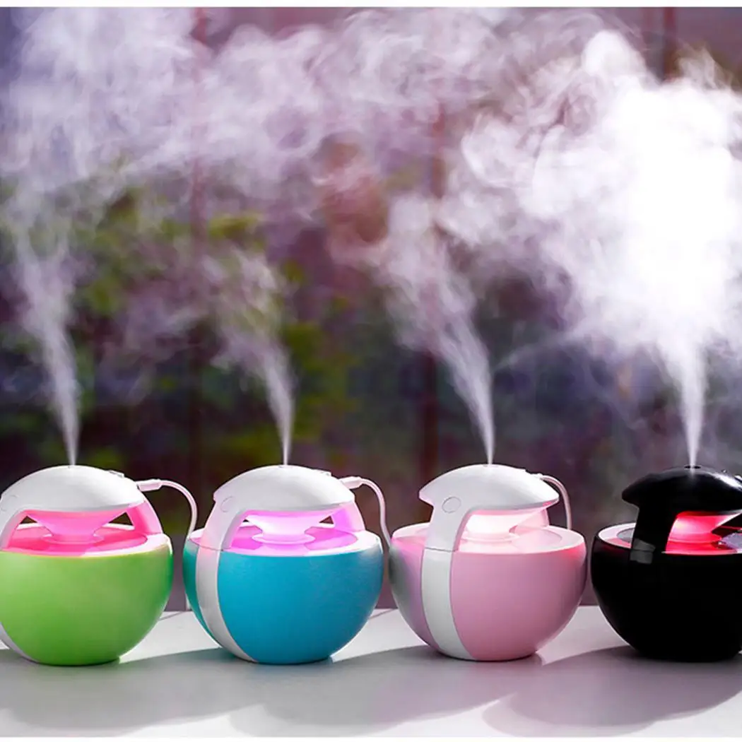 

2019 New 450ML Air Humidifier Water Soluble Oil Aroma Diffuser with Night Light Air Ultrasonic Diffuser Humidifier