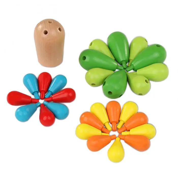 Brinquedo de Madeira Blocos de Construção Cactus Equilíbrio Jogo Balanceamento Destacável M09 15 Cheap Cor e forma