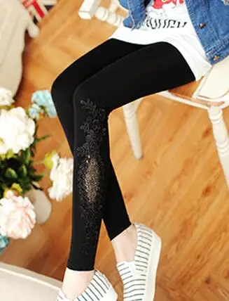 compression leggings XS-7XL Leggings Women Modal Cotton Lace Crochet 2022 Leggins Plus Size Long Tights Leg Pants Size 7XL 4XL 3XL XXL XL S 6XL 5XL tiktok leggings Leggings