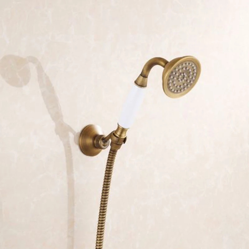 Antique Brass Promotion Hand Shower Head + Shower Hose + Shower