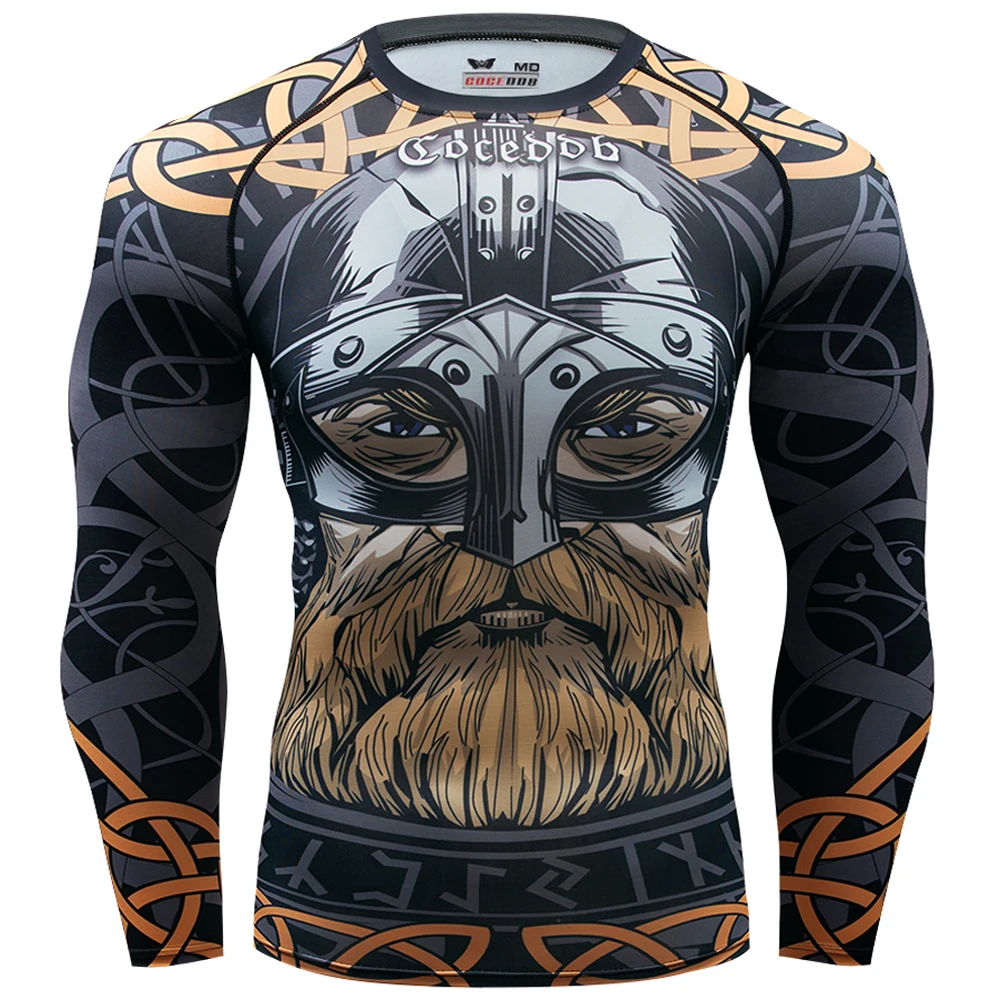 Hommes Compression chemises 3D jeu personnages collants à manches longues t-shirt MMA marque t-shirt mode hommes marvel t-shirt hauts crossfit