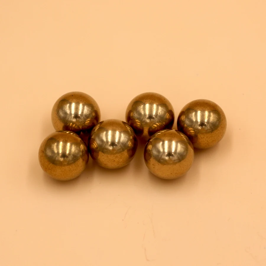 Solid Balls Loose Bearing Balls High Precision H62 15mm 1pcs Brass 