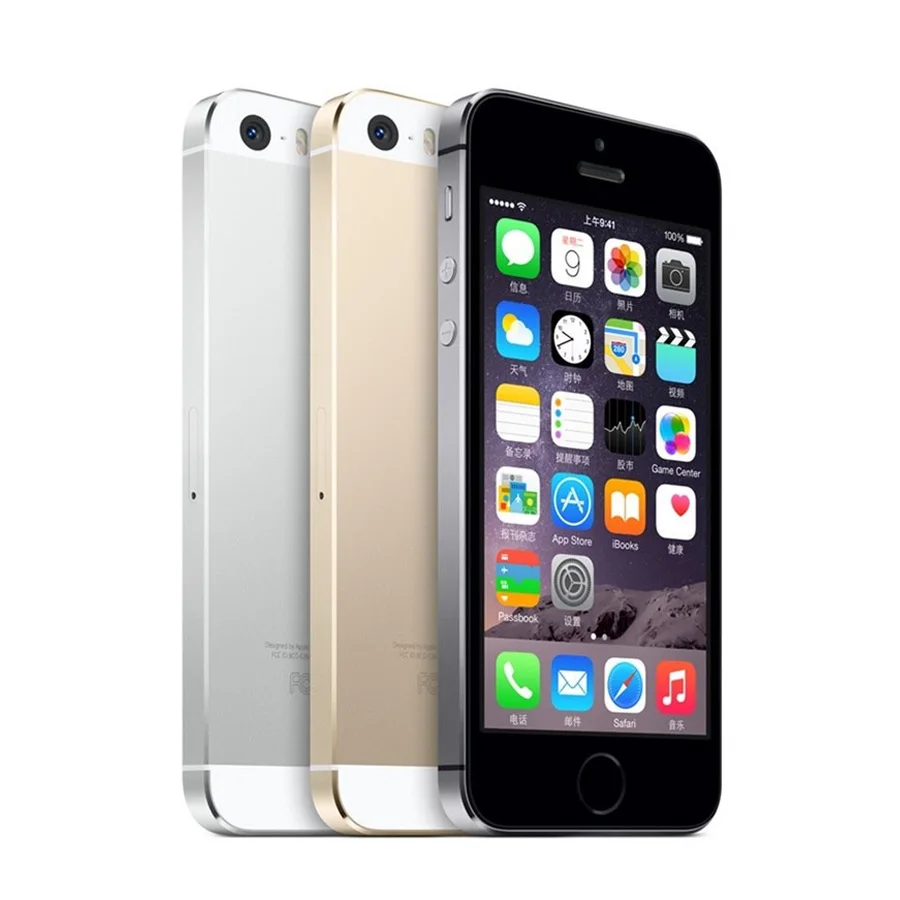 Original Unlocked Apple iPhone 5S 16GB / 32GB ROM IOS Touch ID Fingerprint 4.0'' A7 IPS 4G Mobile iphone5s A1533 / A1457 Used