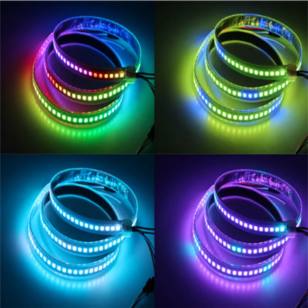 WS2813 (Обновлено WS2812B) RGB светодиодная Пиксельная полоса света водонепроницаемый 1/5