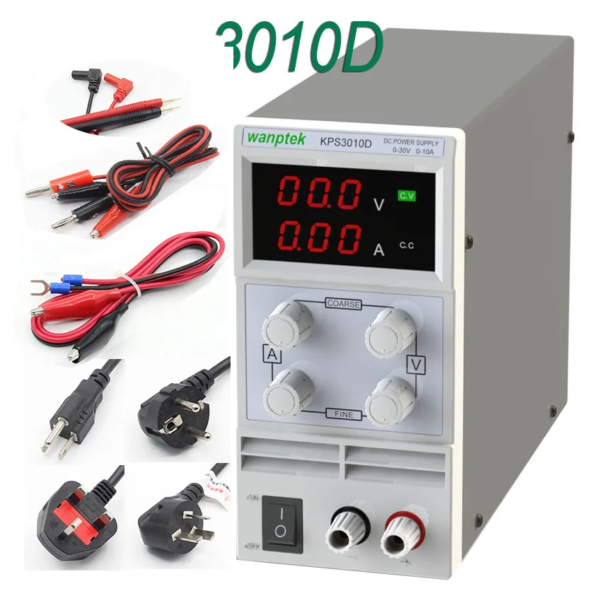 KPS3010D Adjustable High precision double LED display switch DC Power