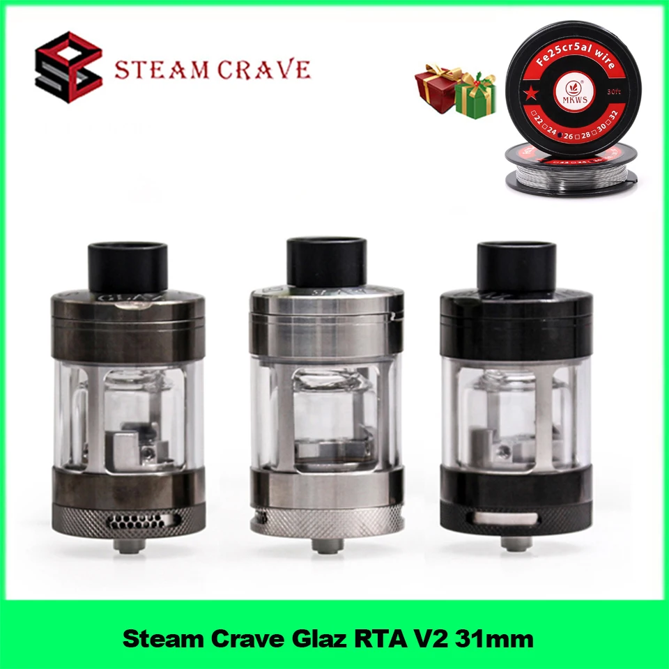 Испаритель для испарителя пара Glaz RTA V2 31 мм емкость 7 мл/10 мл полуограничительный