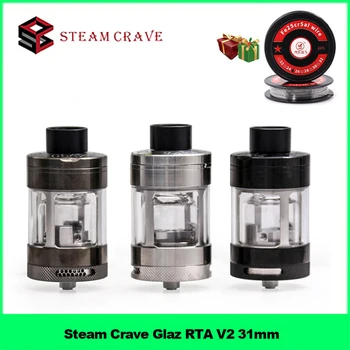 

Steam Crave Glaz RTA V2 31mm Vape Tank Atomizer 7ml/10ml Capacity semi-restrictive airflow by AFC adjustment E-cig Atomizer
