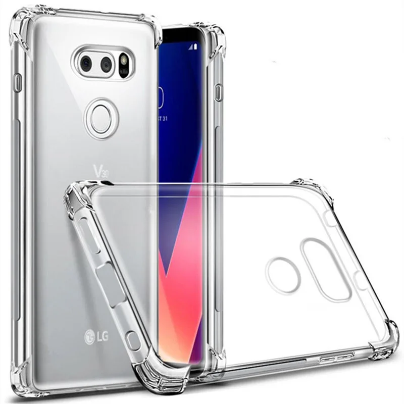 Кристальный воздушный чехол для LG V30 V20 Mini H930 US998 F800K противоударный из ТПУ