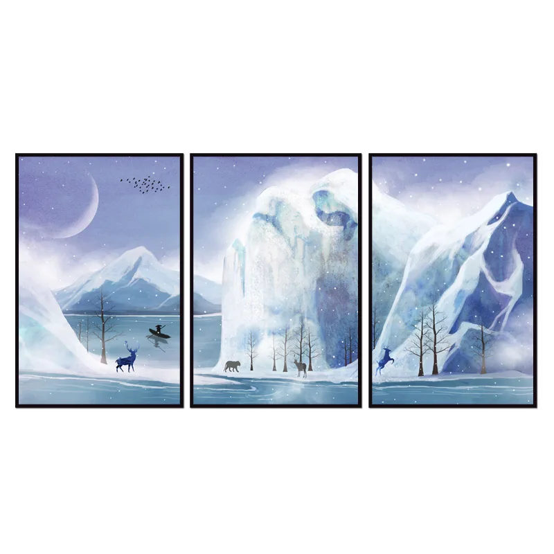 

Factory wholesale (No Framed) Animal poster series Canvas Print On Canvas Printing Wall Pictures 12YM-A-673