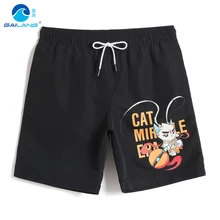 Мужской купальный костюм бордшорты купальный костюм для джоггера Быстросохнущий серфинг камуфляж praia купальники пляжные шорты однотонная сетка