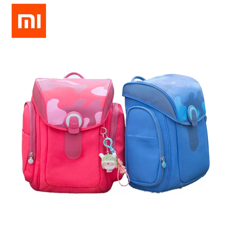 

Xiaomi Mijia Mitu Blue Pink Original Children Backpacks School Bag Large Capacity Student Bag Reflective Waterproof Shoulder Bag