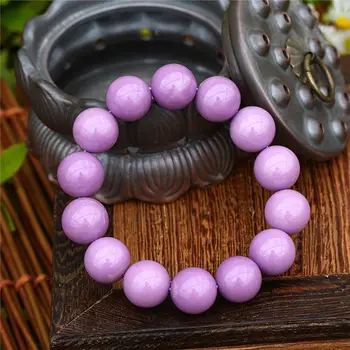 

FREE SHIPPING Natural Violet Phosphosiderite Quartz Crystal Bracelet AAAA 13.2-12.3mm