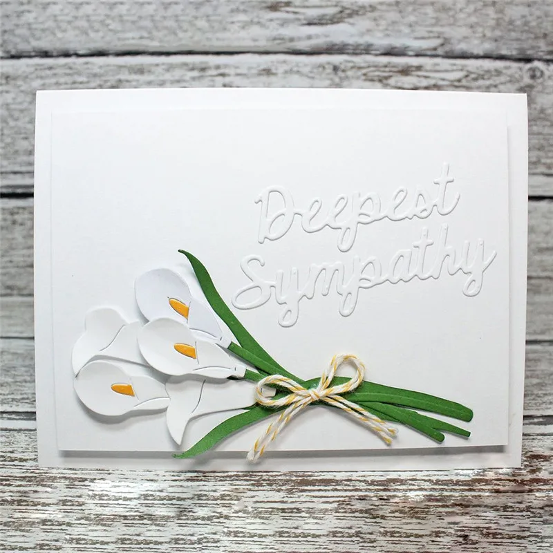 

Flower Lily Large Calla Lilies Metal Cutting Dies for Scrapbooking New 2019 Card Making DIY Embossing Craft