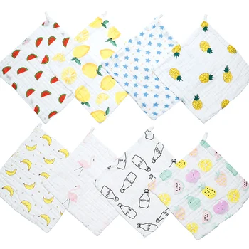 

Muslinlife 6layers Muslin Towel Handkerchiefs,Newborn Baby Towels Nursing Square Blanket 28*28cm, Breathable Soft Washcloth