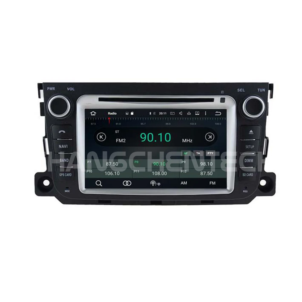 Top Latest Octa Core Android 9 IPS Touch Screen Car Radio Navigation For Mercedes-BENZ SMART with Built-in WiFi Bluetooth GPS DVD 9 2