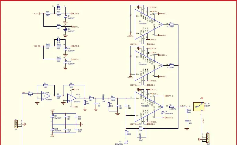 300 Вт * 2 tda7293 2.0 усилитель доска с защитой спикера rearamp и предусилитель A1 печатной