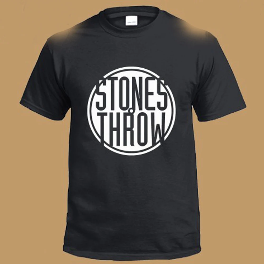 New Stones Throw Records Logo Men's Black T-Shirt Size S to 3XL custom printed tshirt hip hop funny tee mens shirts | Мужская одежда