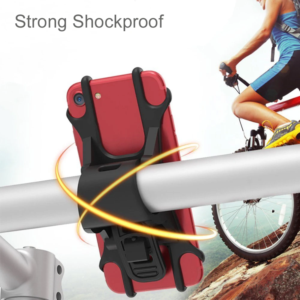 Универсальный велосипед силиконовый держатель телефона руль велосипеда крепление сотового телефона для iPhone Xs Xr X 8 7 Plus samsung Galaxy S8 S7 Note 6