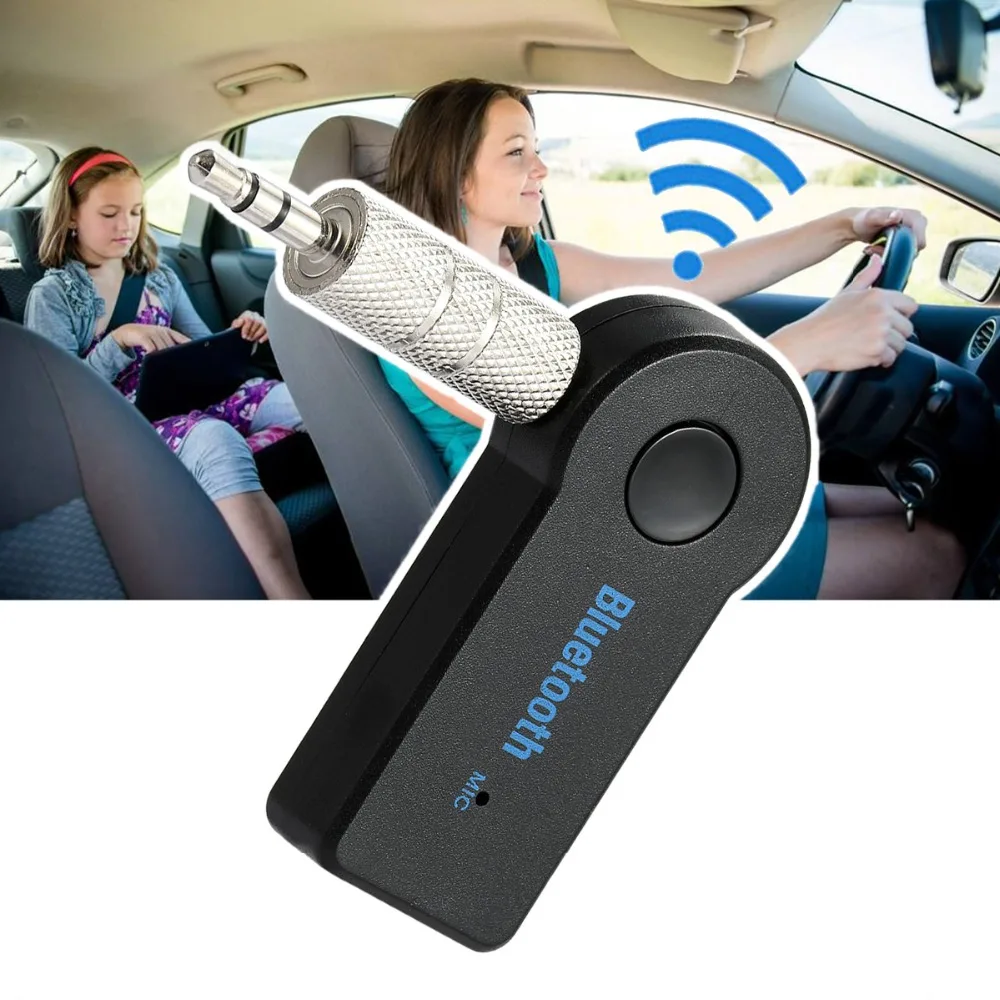 

Bluetooth Receiver Adapter Audio Stereo Music 3.5mm Car Aux Wireless +Mic+ Retail Box Can Use When Charging Bluetooth Adapter