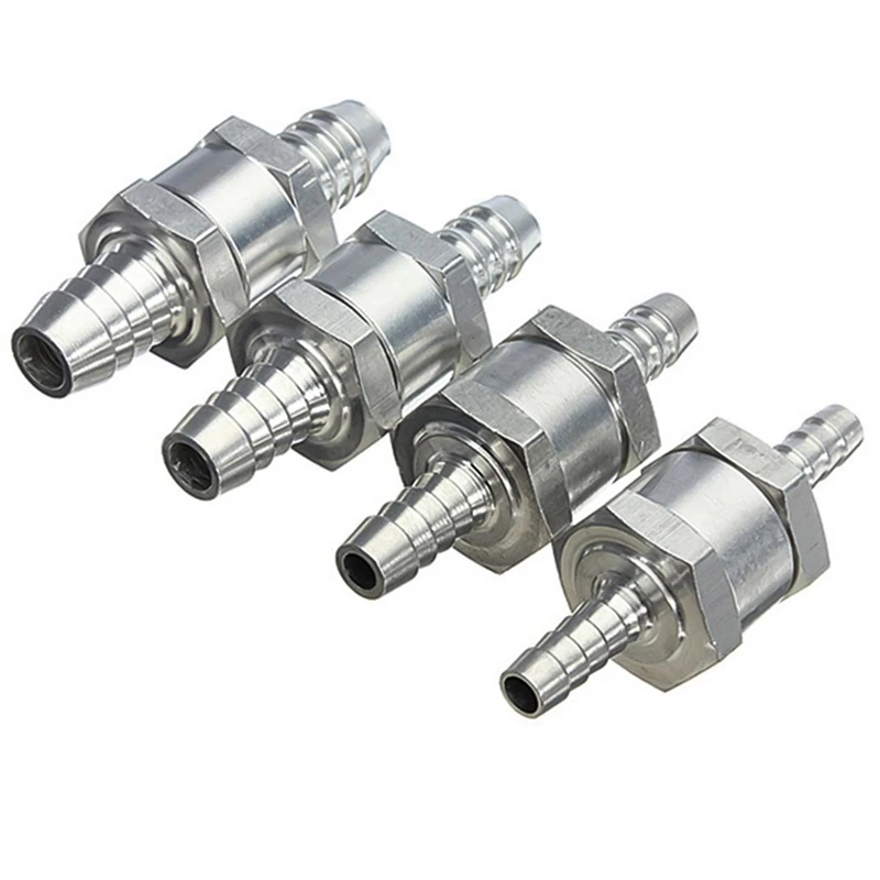 

Aluminums Alloy Fuel Non Return Check Valve One Way Petrol 6/8/10/12MM Vehicle Check Valve Car Accessories